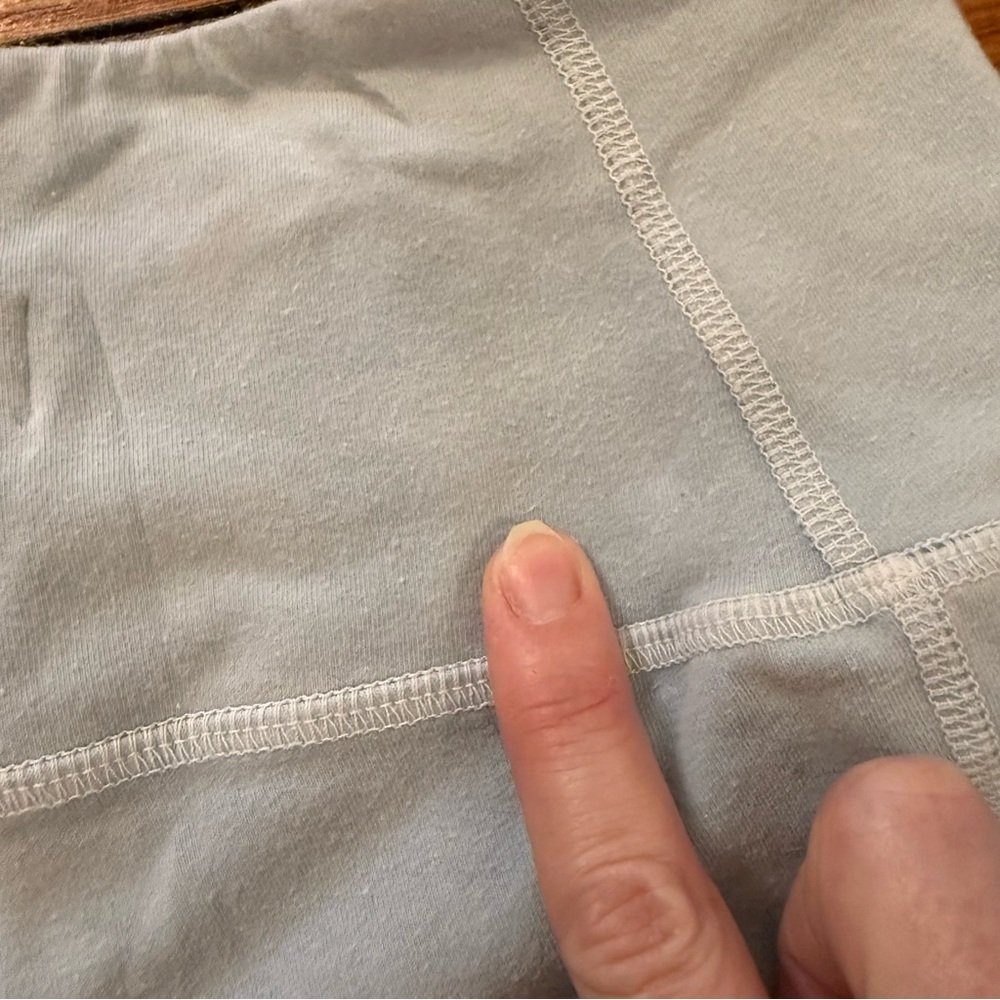 Groceries Pale Blue Cotton Bike Shorts - Picture 5 of 5